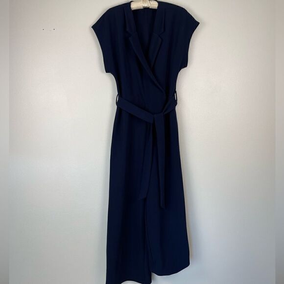 Solutions! Navy Blue Jump Suit Size M - Picture 1 of 7